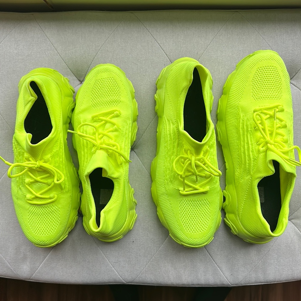 Neon sneakers women’s size 10, men’s size 11.5